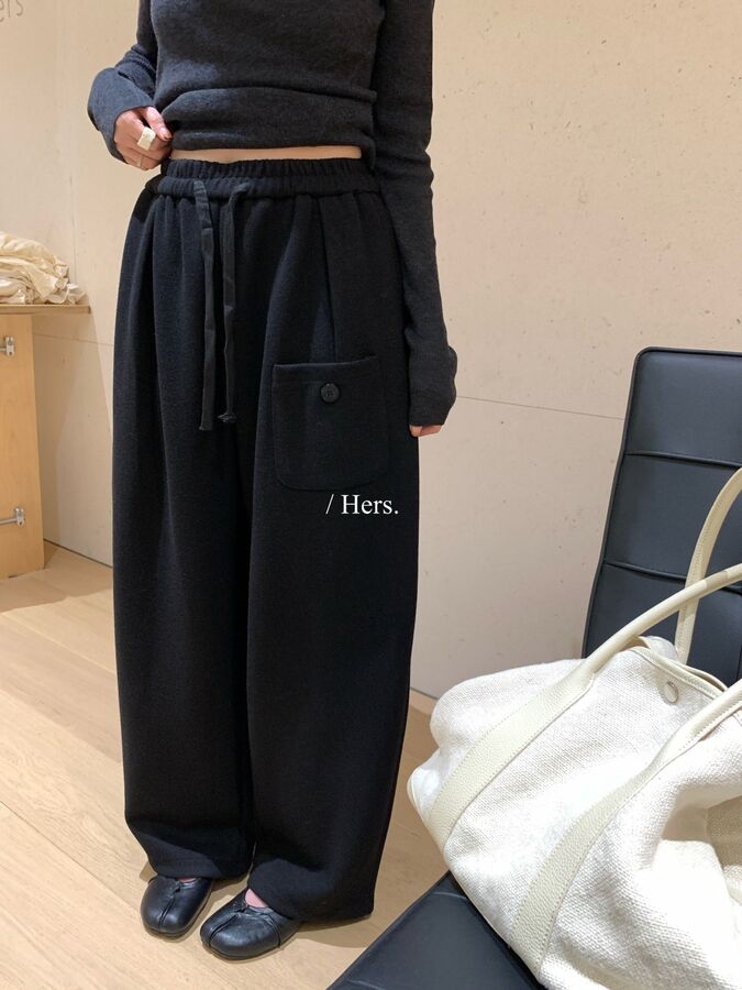Korean Drawstring Straight Casual Pants view 4