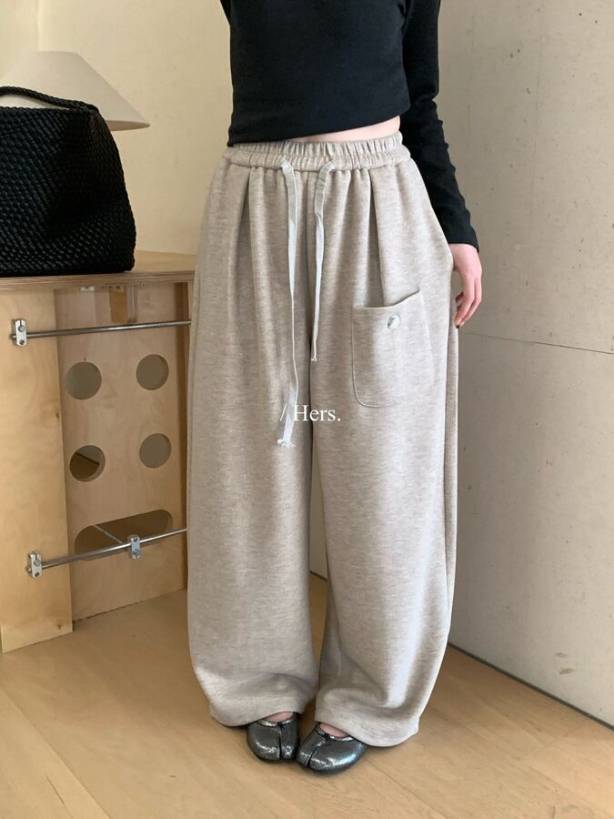 Korean Drawstring Straight Casual Pants view 7