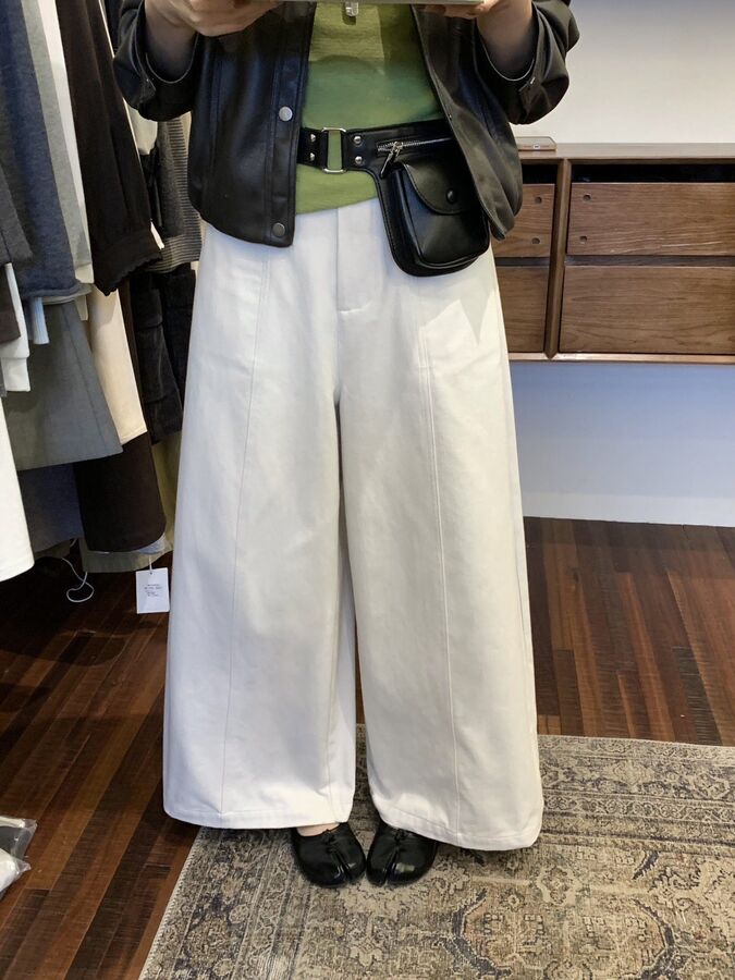 Korean Fleece High Waist Straight Pants