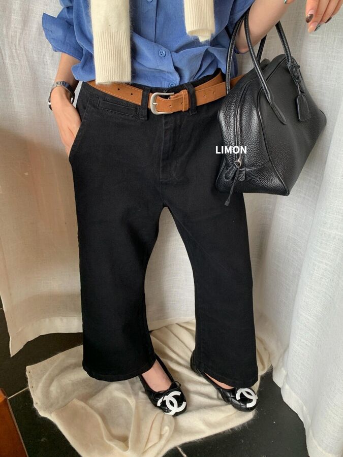 Jeans Potong Lurus Vintage view 5