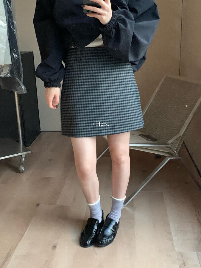 Vintage Plaid Mini Skirt view 4