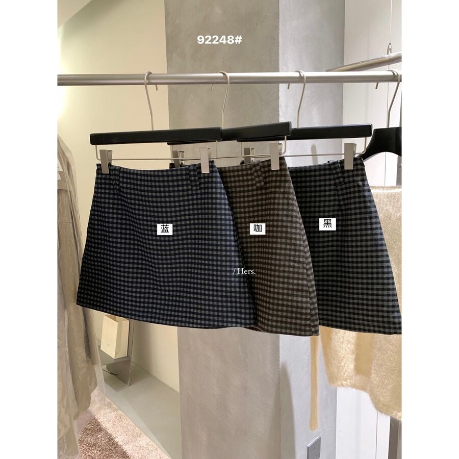 Vintage Plaid Mini Skirt view 6