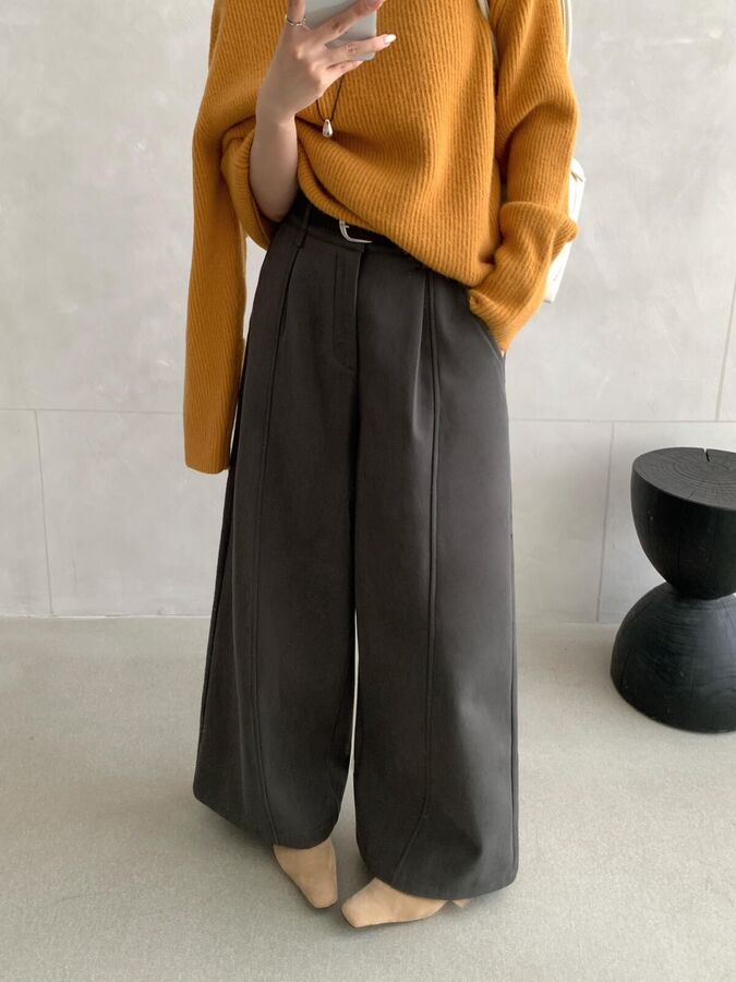 Fleece Wide Leg Pants view 2
