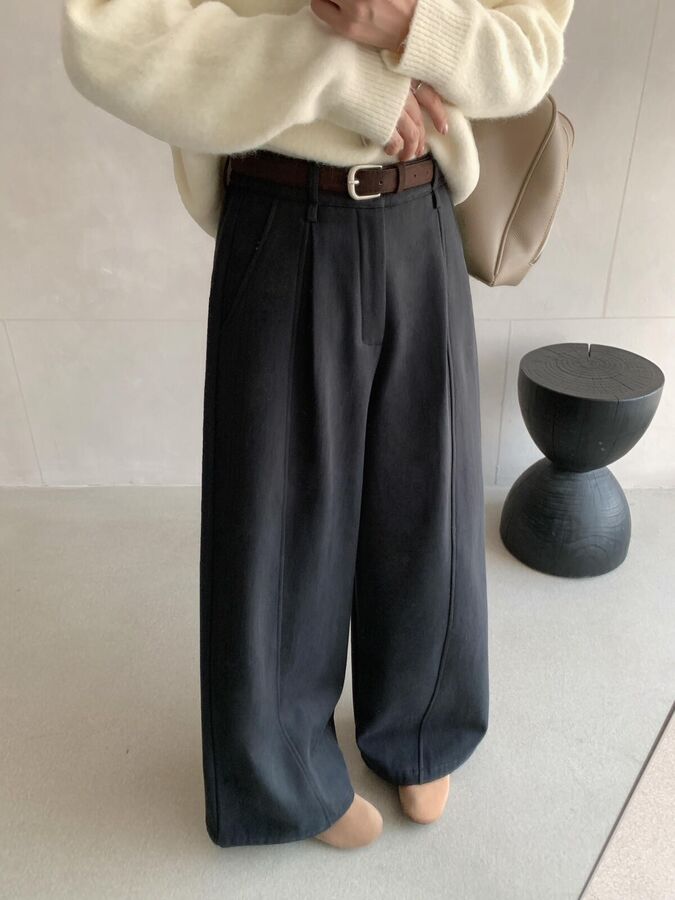 Fleece Wide Leg Pants view 4