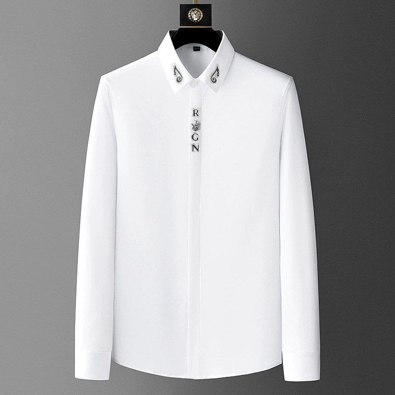Casual Slim Fit Solid Short Sleeve Shirt view 8