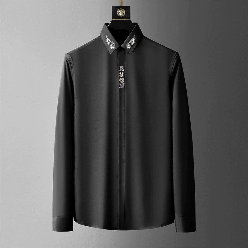 Casual Slim Fit Solid Short Sleeve Shirt view 9