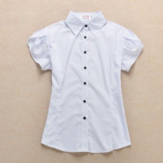 Korean Slim Short Sleeve Work Shirt view 4