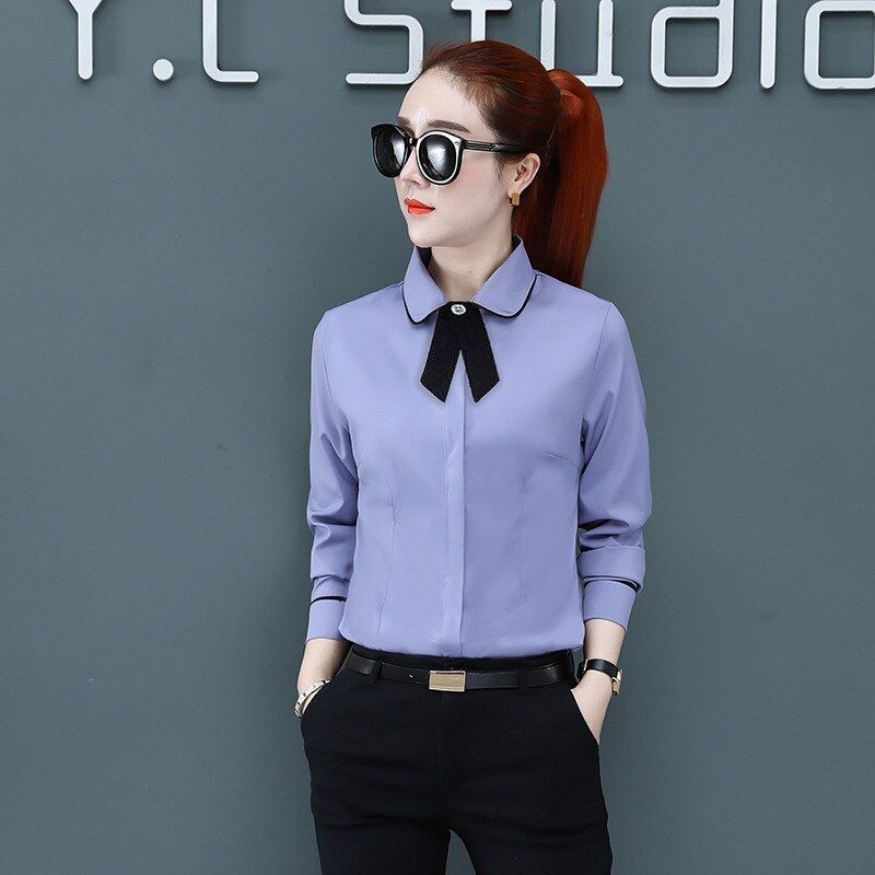 Camisa de Trabalho Coreana Slim de Manga Curta view 9