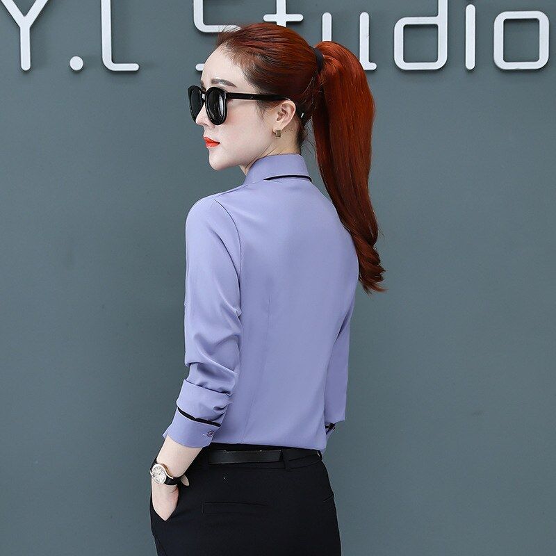 Koreanisches Slim-Langarm-Arbeitshemd view 3