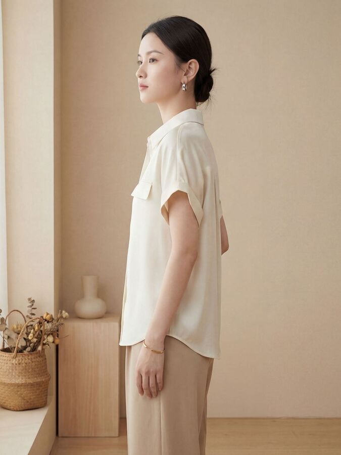Silk Short Sleeve Shirt view 2