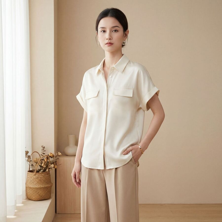 Silk Short Sleeve Shirt view 6
