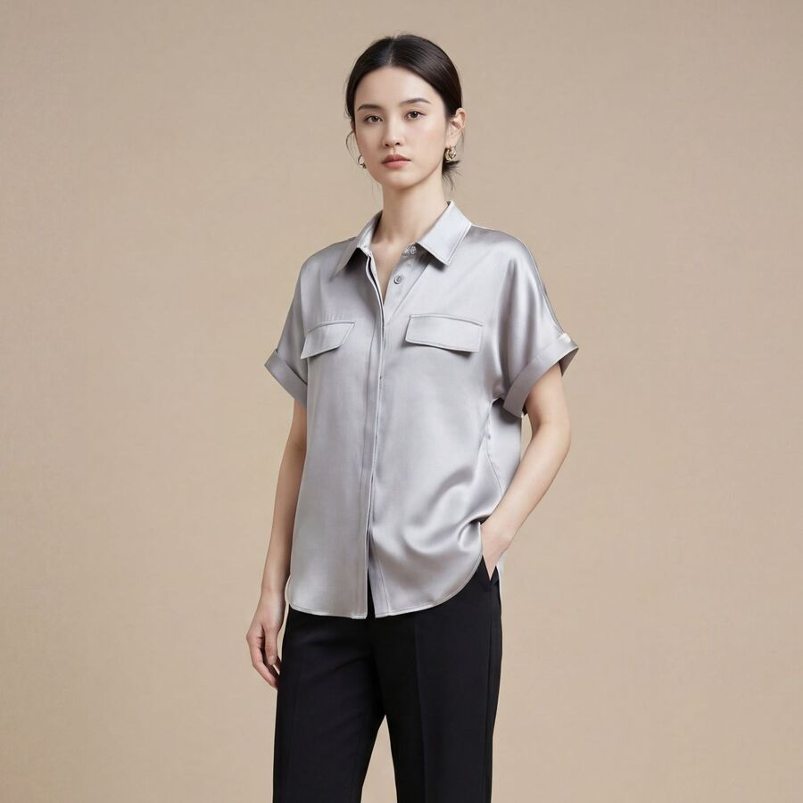 Silk Short Sleeve Shirt view 8