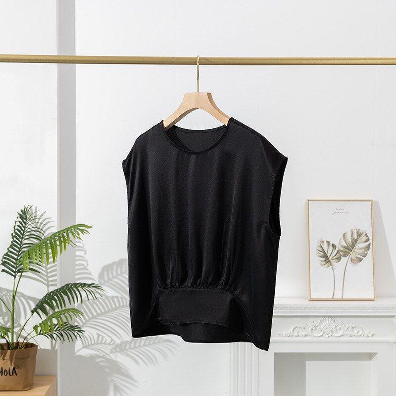 Silk Sleeveless T Shirt view 7