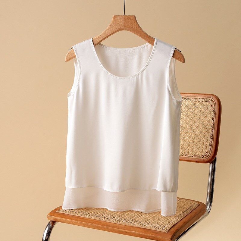 Seiden-Camisole-Top mit Doppelschicht view 6