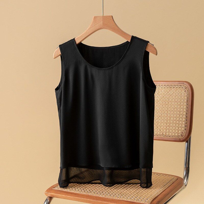 Seiden-Camisole-Top mit Doppelschicht view 7