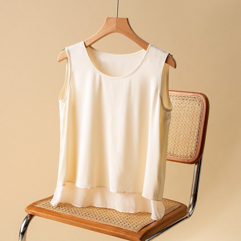 Seiden-Camisole-Top mit Doppelschicht view 8
