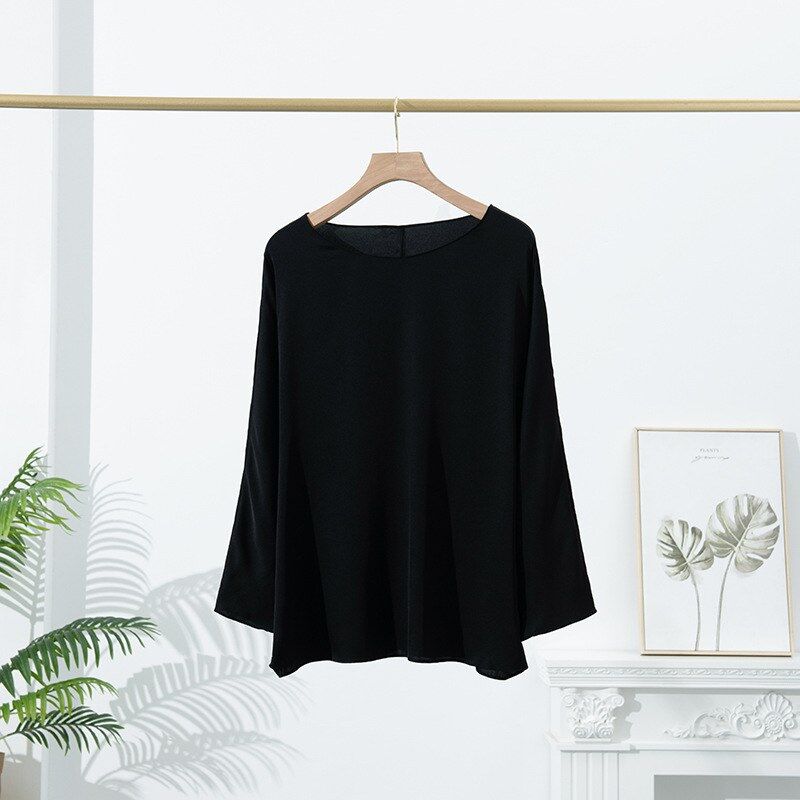 Seiden T-Shirt mit Langarm und Rundhalsausschnitt view 7
