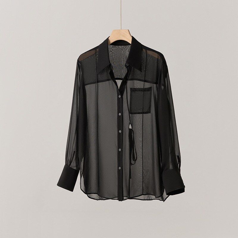 Camisa de Seda Manga Larga Oficina view 6