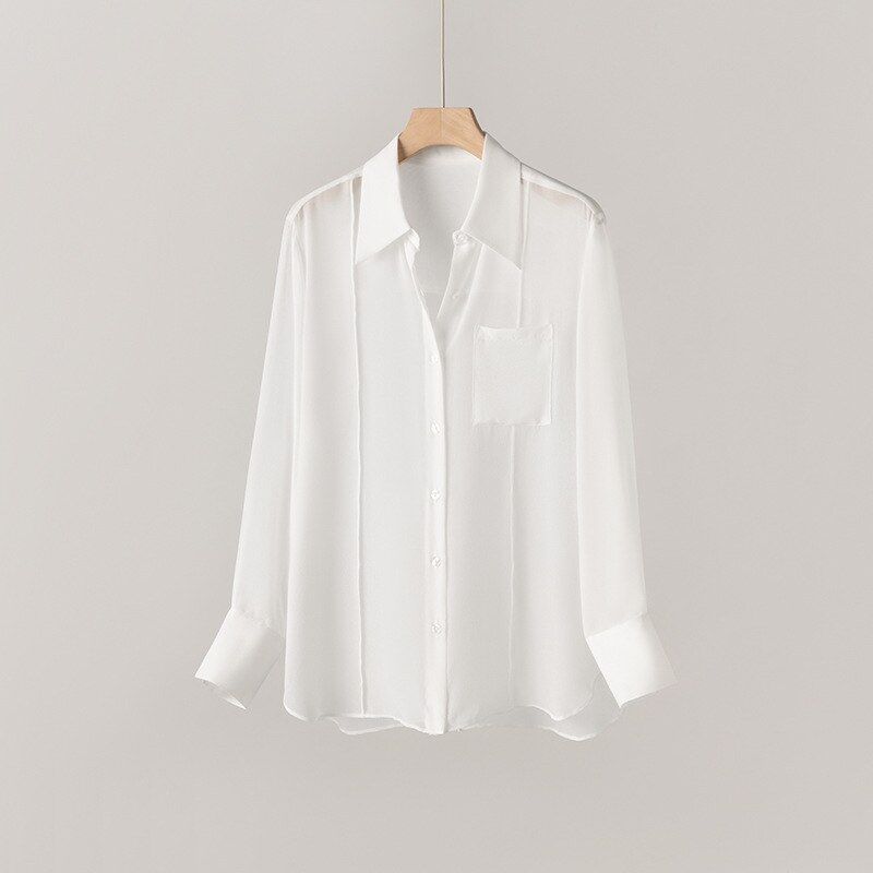 Camisa de Seda Manga Larga Oficina view 8