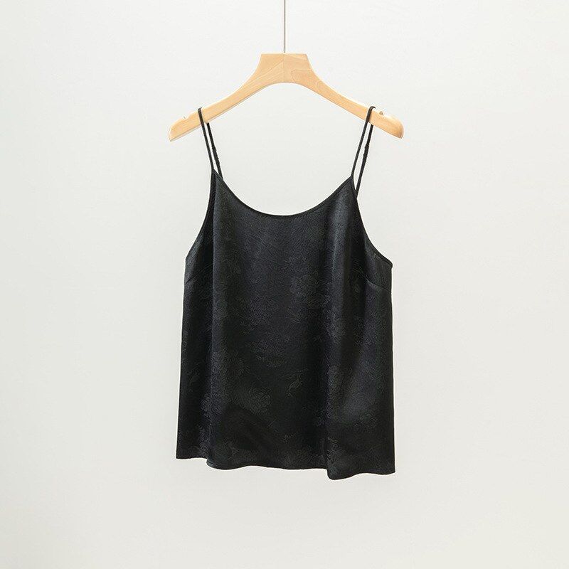 French Satin Camisole Tank Top view 6