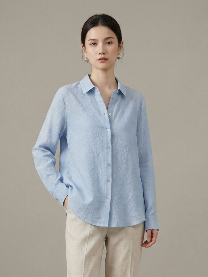 Linen Long Sleeve Shirt view 2