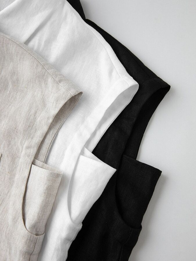 Kemeja Linen Tanpa Lengan view 3