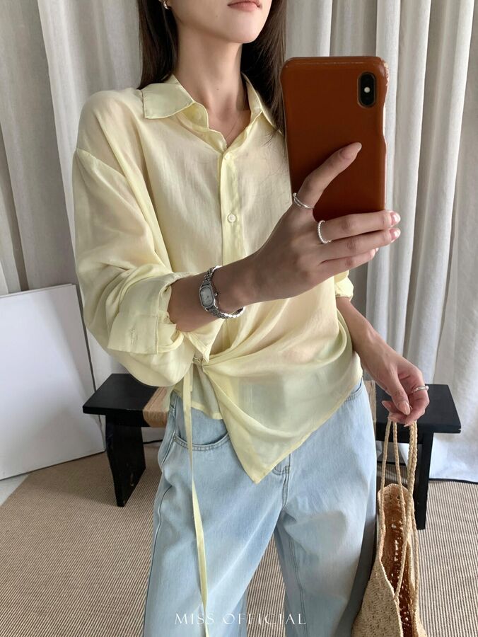 Tencel long sleeve sun protection shirt