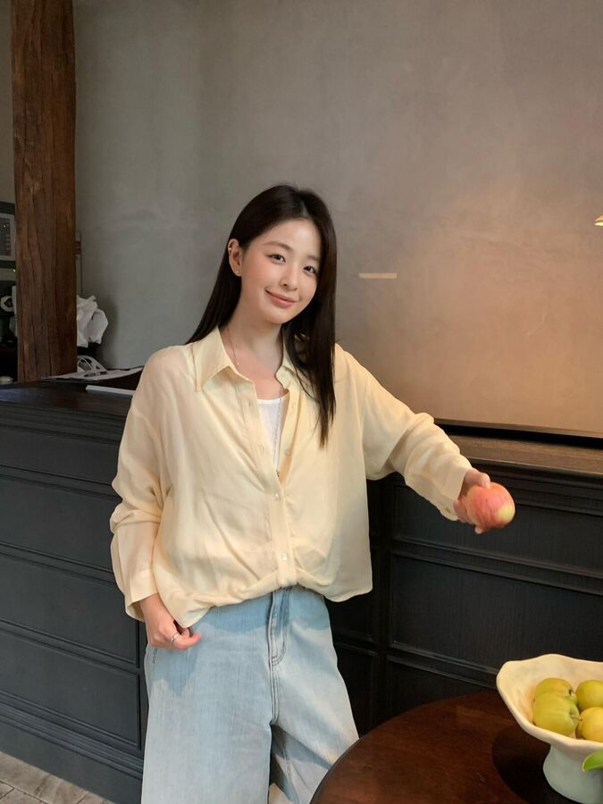 Camisa Coreana de Manga Larga con Cuello view 3