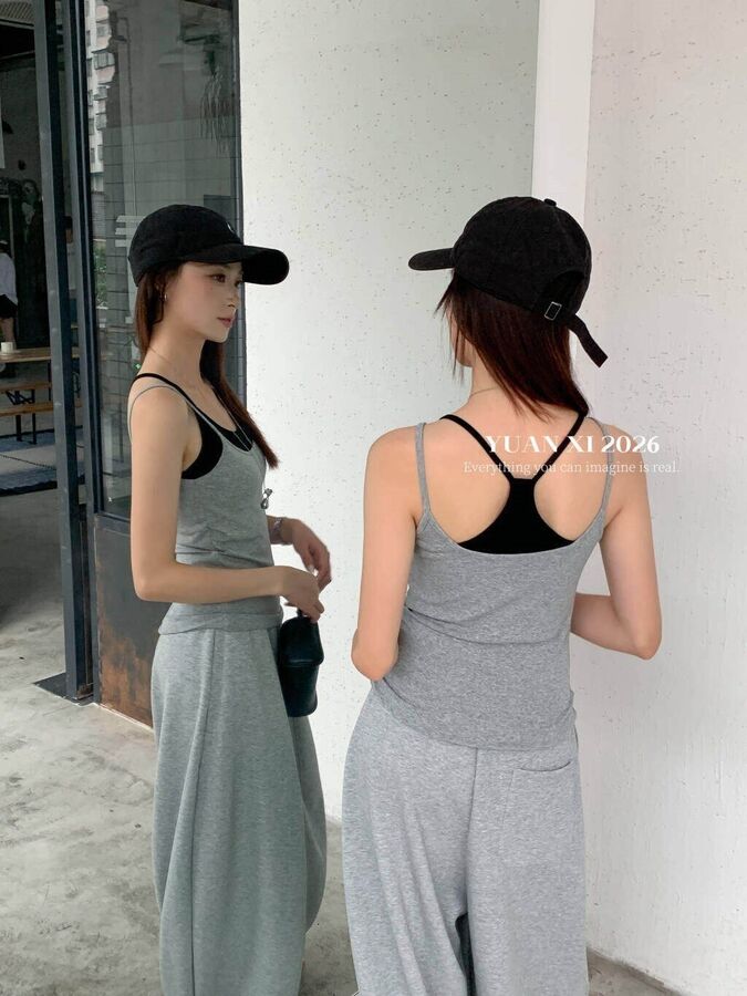 Cami Top Minimalis Blok Warna view 5
