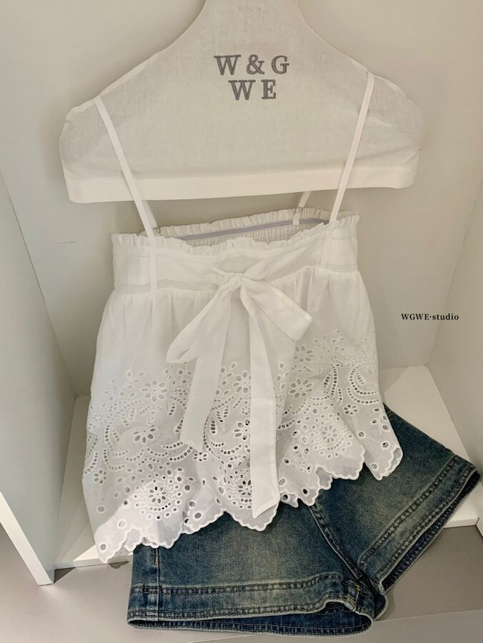 Bow Openwork Sleeveless Cami Top view 4