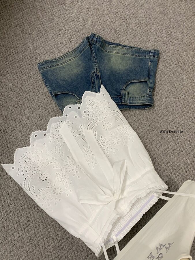 Bow Openwork Sleeveless Cami Top view 5