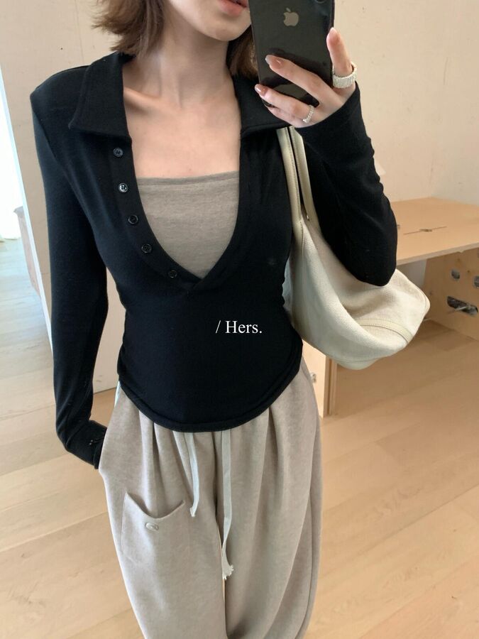 Casual Color Block Long Sleeve T-Shirt view 5