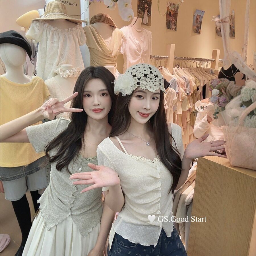 Sweet Lace Short Sleeve T-Shirt