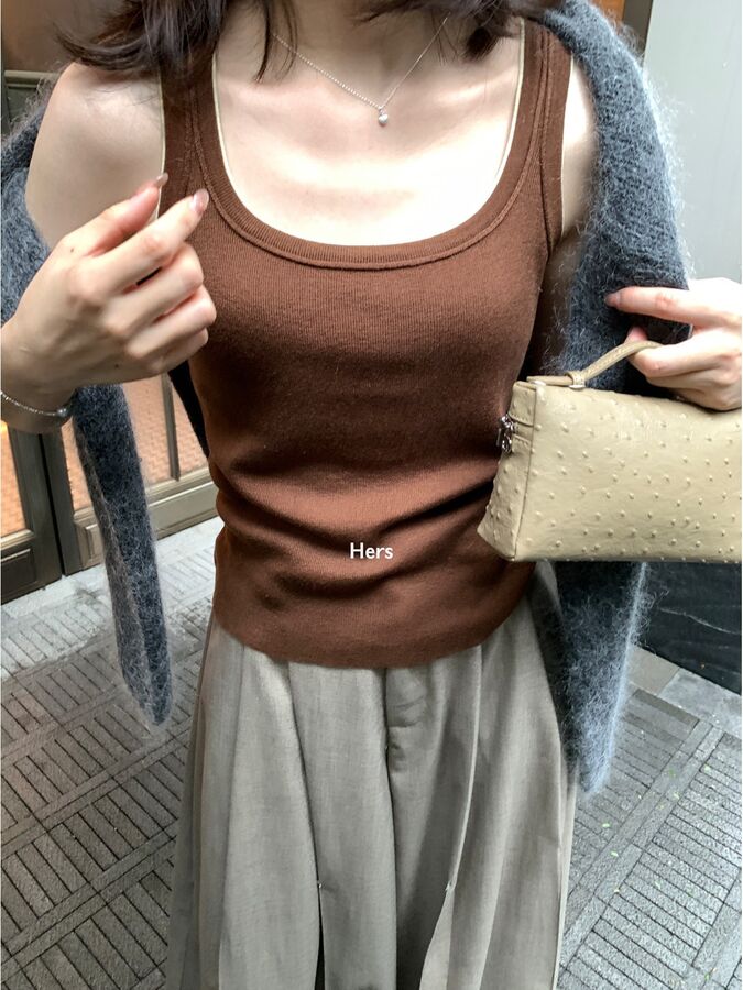 Strickweste mit Farbblock-Design view 3