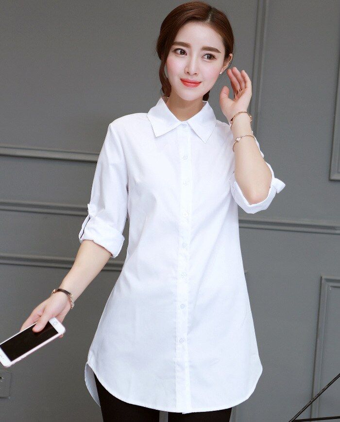 Loose Long Sleeve Shirt Dress view 6