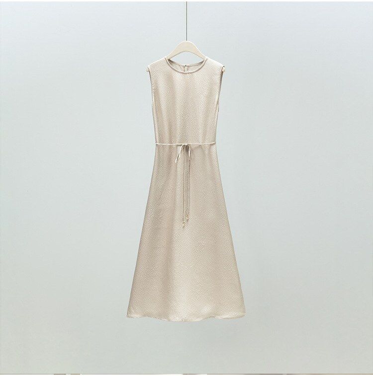 French Silk Sleeveless Dress view 6
