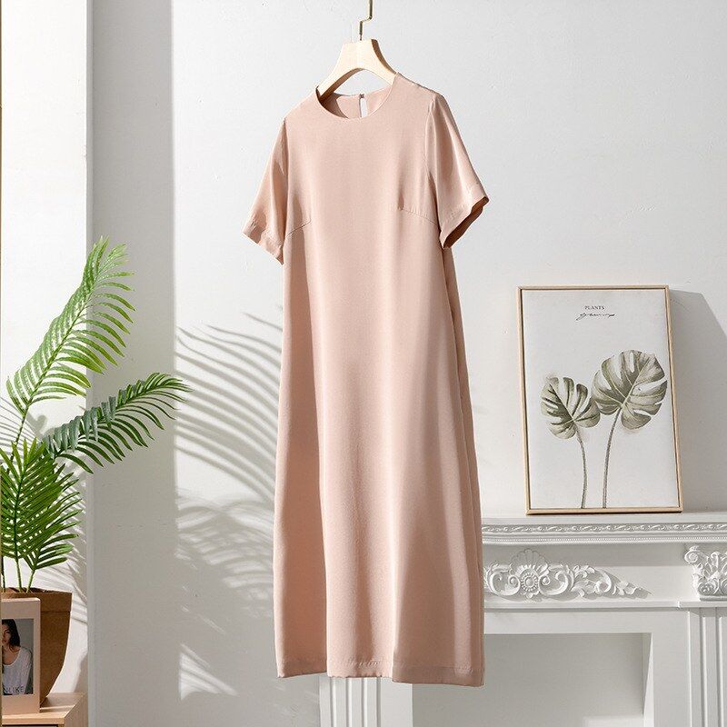 Silk Short Sleeve Chinese Style Dress view 7