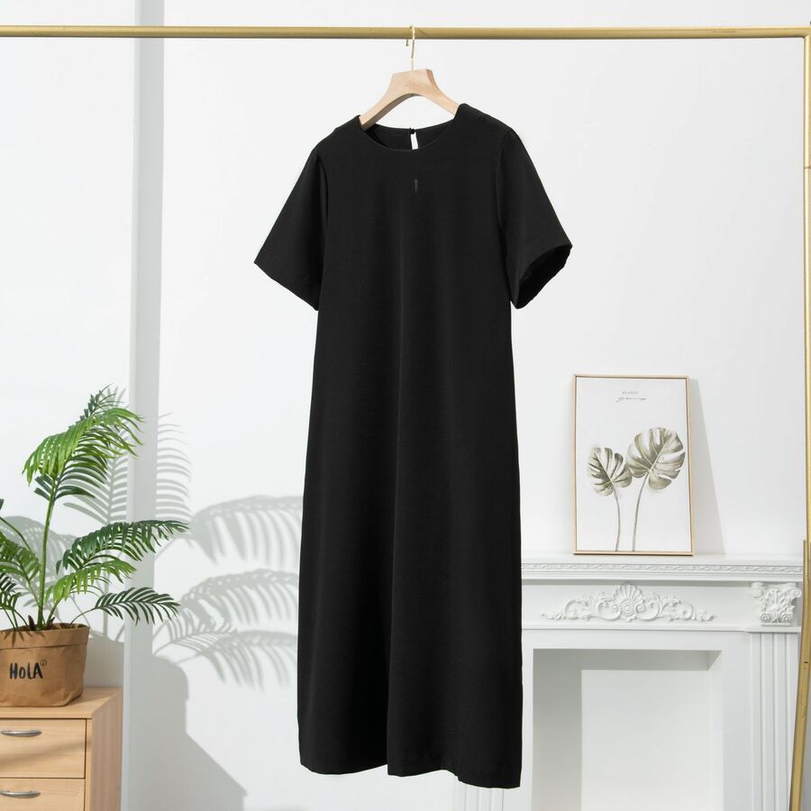 Silk Short Sleeve Chinese Style Dress view 9