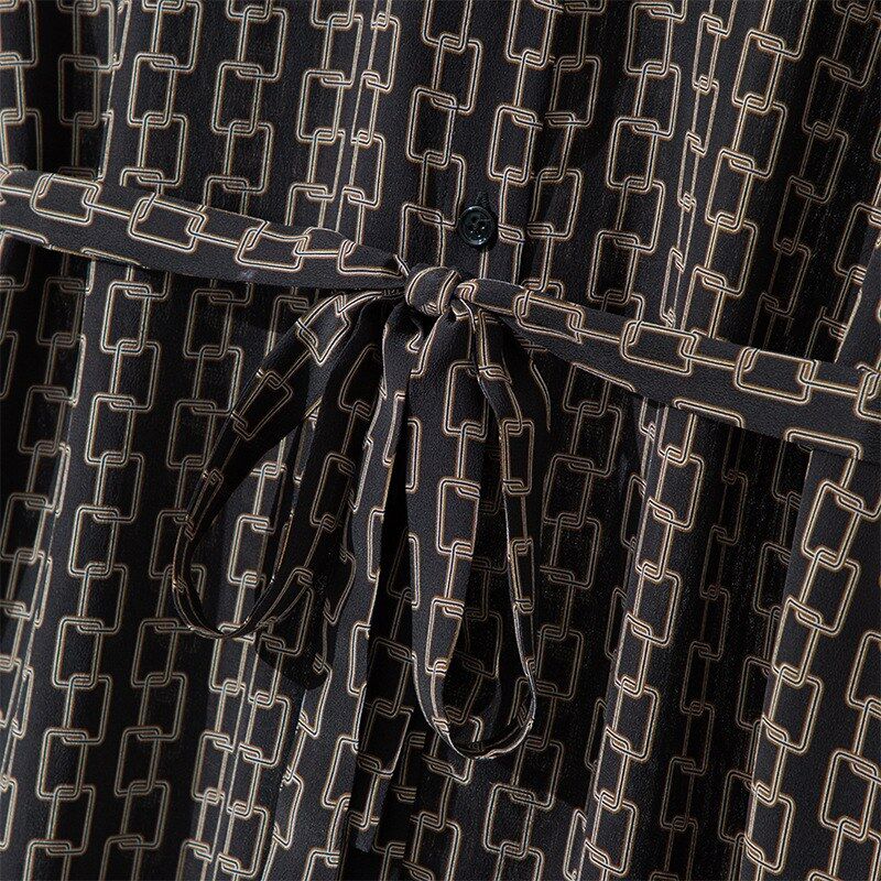 Floral Silk Short Sleeve Dress view 4