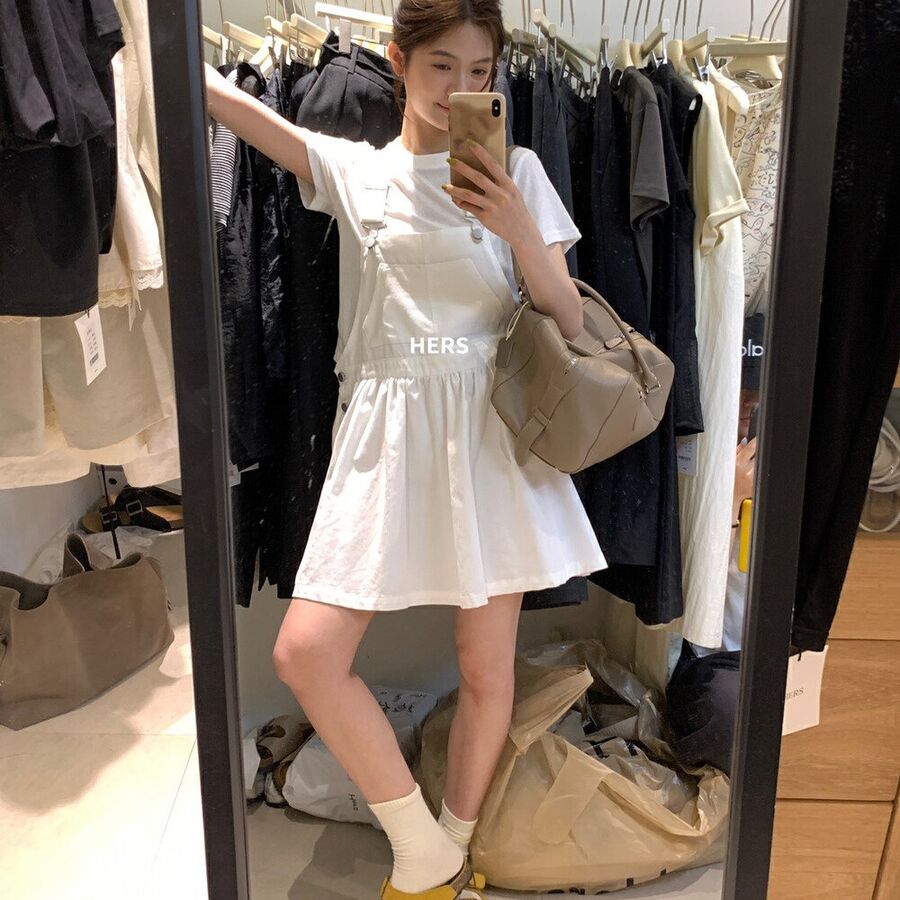 Japanisches Vintage Jeans-Overall-Kleid view 2