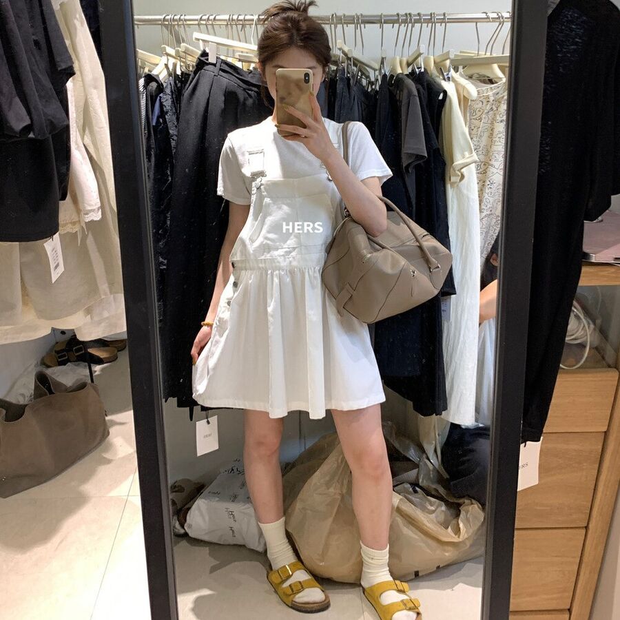 Japanisches Vintage Jeans-Overall-Kleid view 4