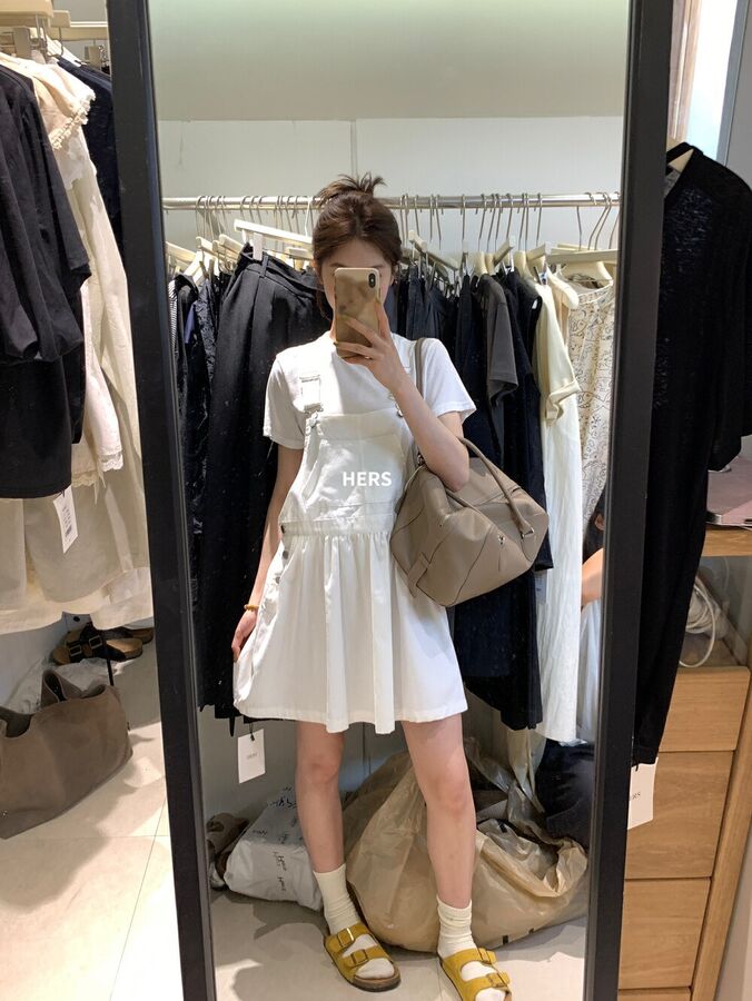 Japanisches Vintage Jeans-Overall-Kleid view 6