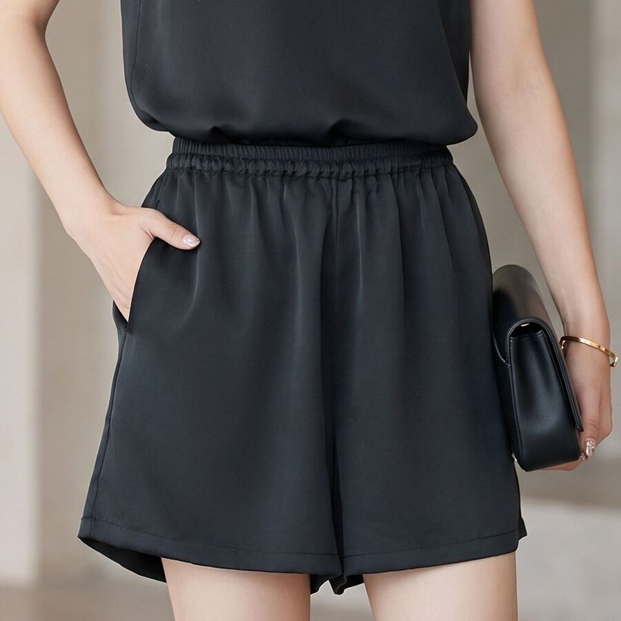 Silk Sleeveless Pajama Set view 11