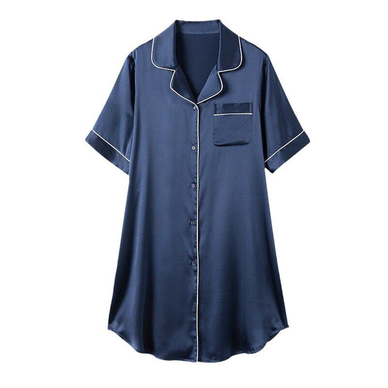 Silk Short Sleeve Nightgown view 5