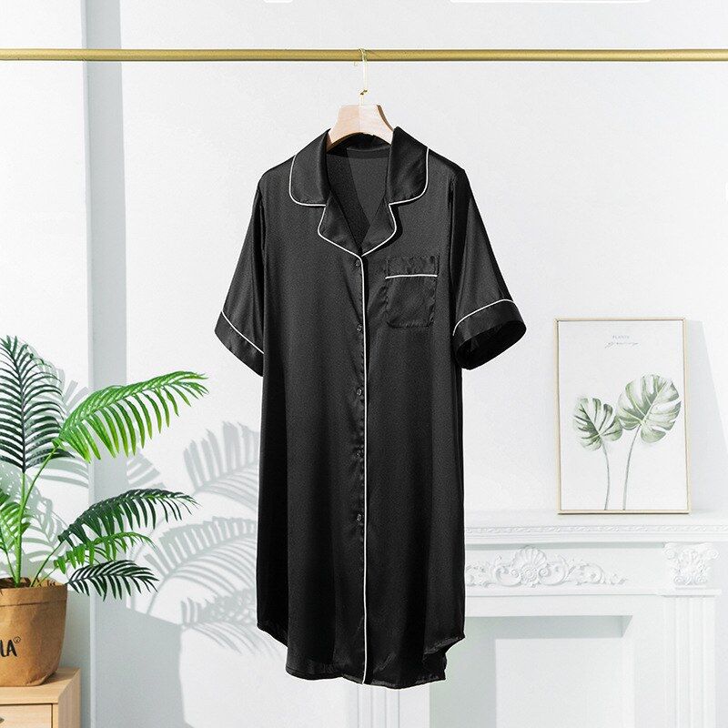 Silk Short Sleeve Nightgown view 6