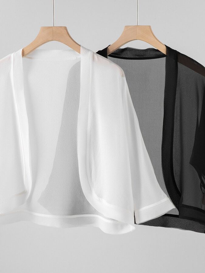 Silk Jacket Seven Sleeve Short view 2