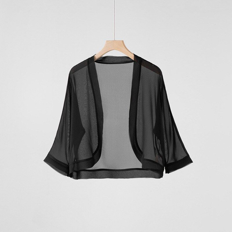 Silk Jacket Seven Sleeve Short view 6