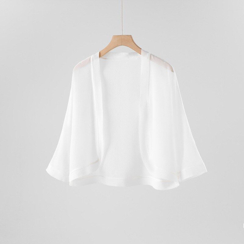 Silk Jacket Seven Sleeve Short view 7