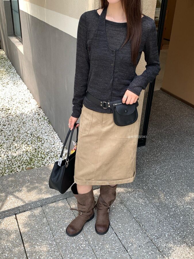 Taschen-Cami und Langarm-Strickset view 4