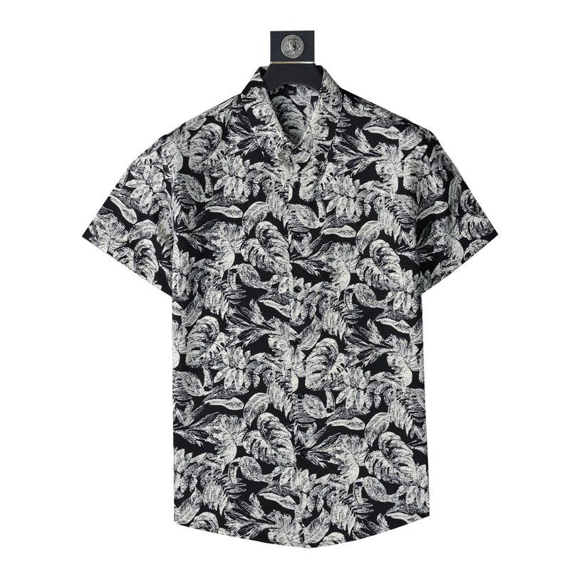 Sketch Floral Print Short Sleeve Shirt view 5